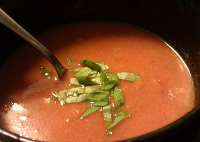 Steps to Make Favorite Tomato soup - simple and savory