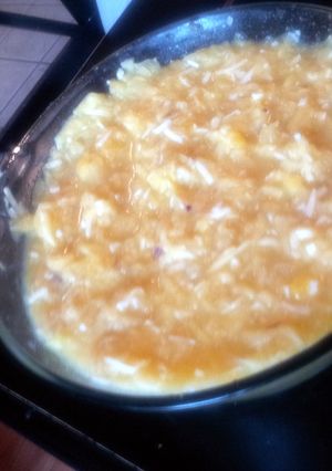 A picture of Pineapple/ apple ambrosia.