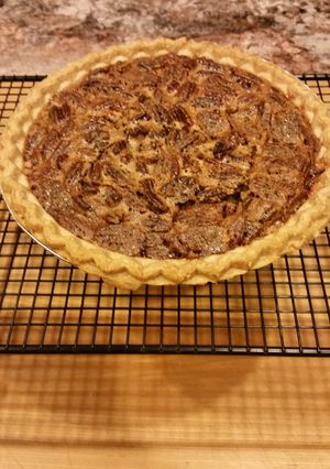 A picture of Jack Daniel's Pecan Pie.
