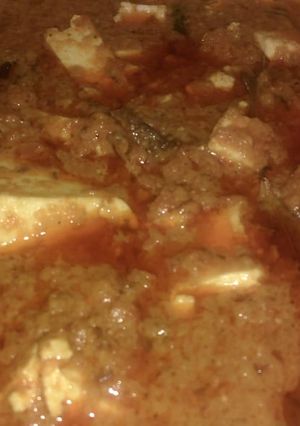 A picture of Shahi butter paneer masala.