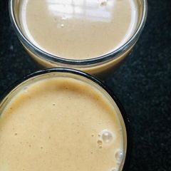 A picture of Carrot coconut milk shake.