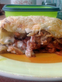 A picture of Meatballs lasagna.