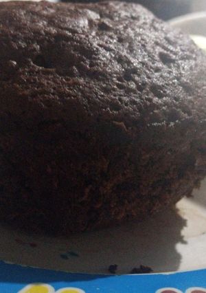 Una foto de Brownie en microondas