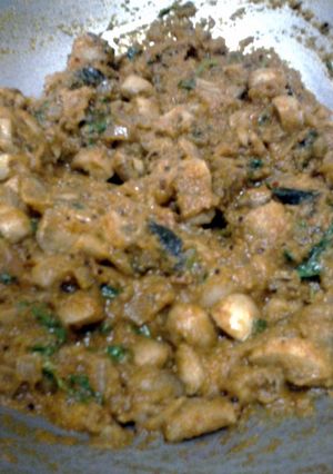 A picture of Mushroom Masala.