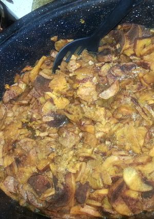 A picture of savory sweet potatoes.