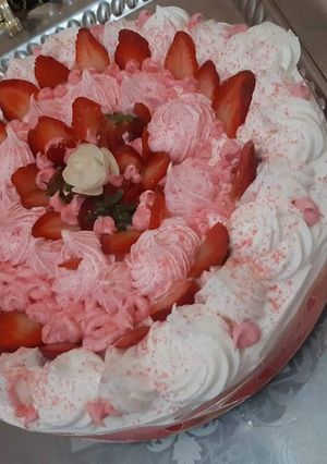 صورة لوصفة كيكه عيد الحب