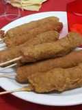Chupetines de salchichas rebozadas (Banderillas)