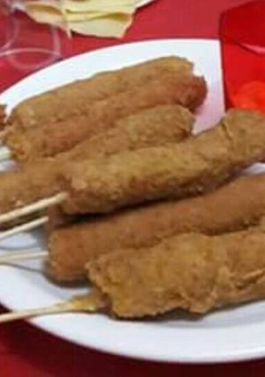 Una foto de Chupetines de salchichas rebozadas (Banderillas)