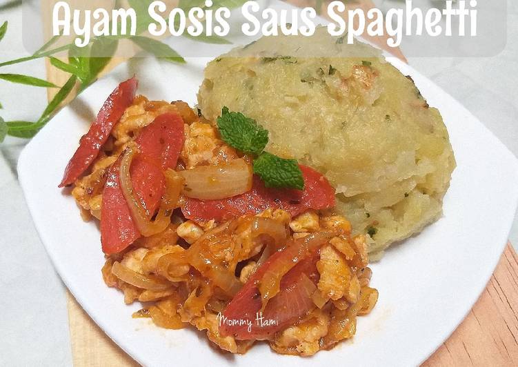 Ayam Sosis Saus Spaghetti