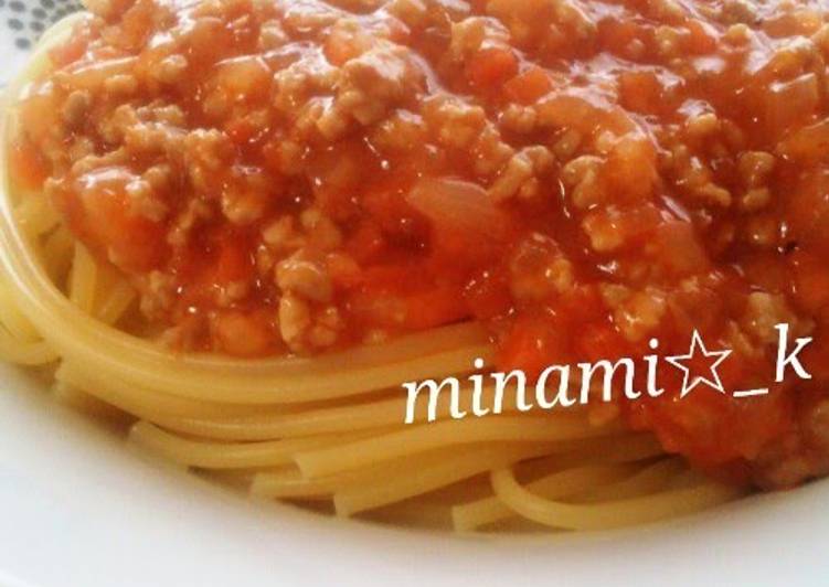 Steps to Prepare Ultimate Easy Meat Sauce Pasta
