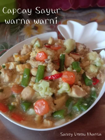 Easy Steps Make Recipes Capcay Sayur Warna Warni the Awesome  Tasty.