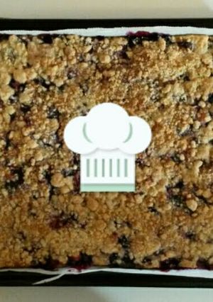 A picture of Blueberry-Lemon Crumb Bars♡.