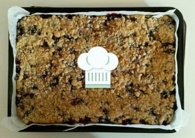 Step-by-Step Guide to Prepare Quick Blueberry-Lemon Crumb Bars♡