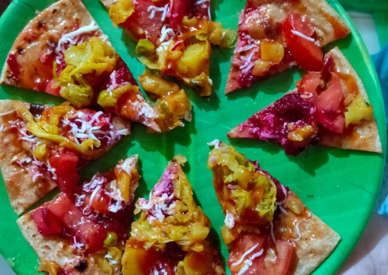 Chapati pizza