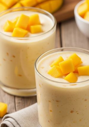 Une photo de Recette N°30 Crème probiotique mangue coco