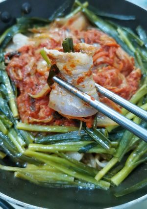 Foto resep Pork Kimchi Steam