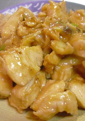 A picture of Chicken Breast and Leek Stir-Fry with Gochujang and Mayonnaise.