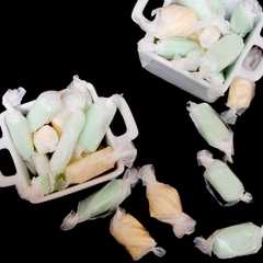 A picture of Salt water taffy.