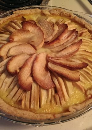 A picture of Apple Pie with Almond Frangipane.