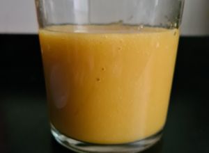 Una foto de Vinagre con pulpa de mango