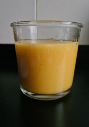 Una foto de Vinagre con pulpa de mango