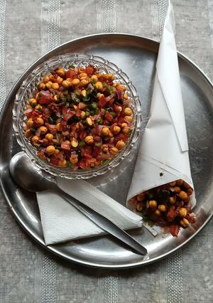 A picture of Roasted Gram Chaat (Tangy and Spicy Yet Healthy Snack).