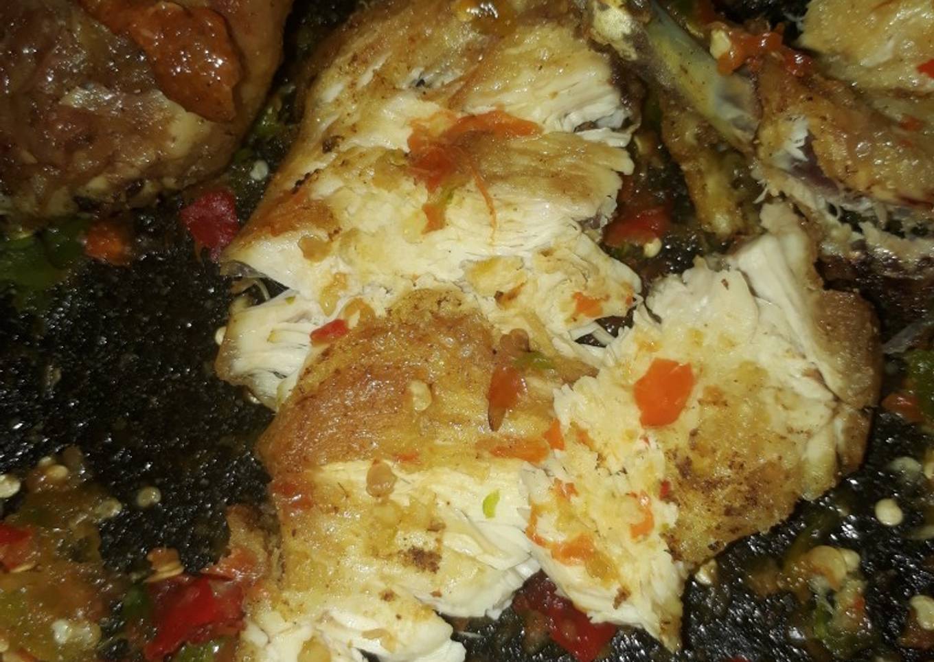 Ayam geprek sambal bawang sesederhana mungkin������