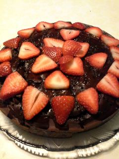 A picture of Vegan Chocolate Rum Cake with Sticky Rum Glaze.