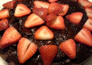 How to Prepare Appetizing Vegan Chocolate Rum Cake with Sticky Rum Glaze