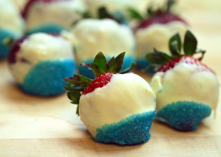 Steps to Make Any-night-of-the-week 4th of July Strawberries