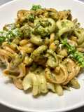 Trottole al pesto de albahaca