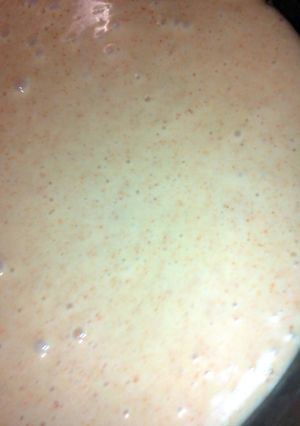 A picture of Yellow sauce.