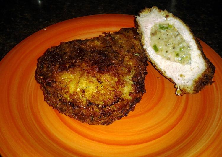 Recipe of Super Quick Homemade Parmesan crusted Stuffed Pork Chops