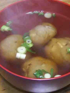 A picture of Lotus Root Dumplings (Clear Soup Version).