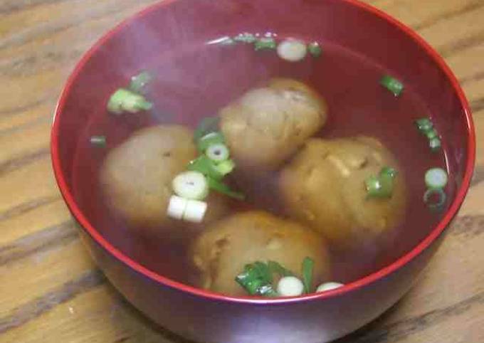 Recipe of Any-night-of-the-week Lotus Root Dumplings (Clear Soup Version)