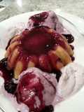 Raspberry White Chocolate Fondant Molten Cake