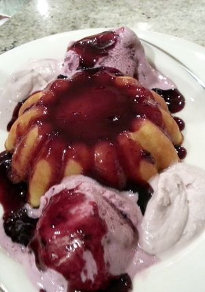 A picture of Raspberry White Chocolate Fondant Molten Cake.