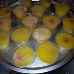 A picture of Pina Colada Jello Shots.