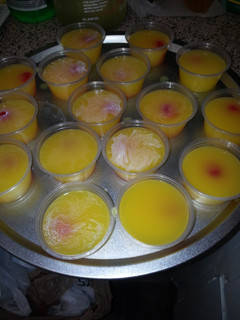 A picture of Pina Colada Jello Shots.