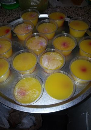 A picture of Pina Colada Jello Shots.