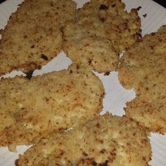 A picture of Greek breaded chicken.