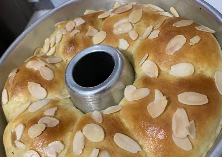 Bumbu Roti Sobek isi Coklat Tabur Almond | Cara Membuat Roti Sobek isi Coklat Tabur Almond Yang Sempurna