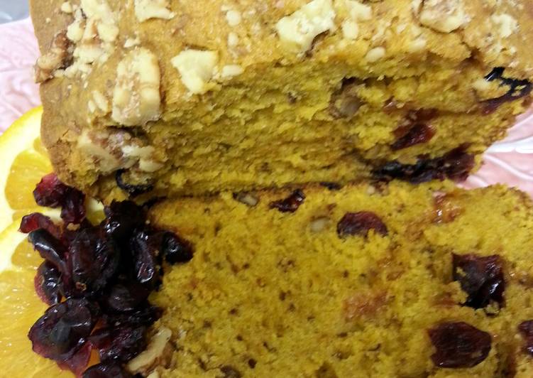 Recipe of Favorite Orange Pumpkin Cranberry Bread