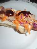 Panchos con panceta y salsa barbacoa