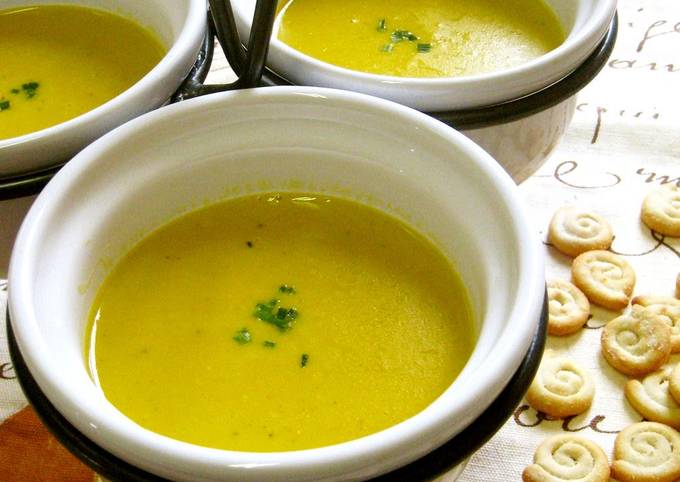Soy Milk Soup with Kabocha Squash and Corn