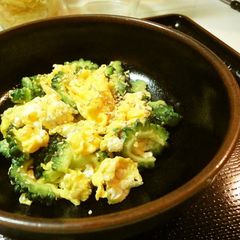 A picture of Fluffy Stir-fried Bitter Melon and Eggs.