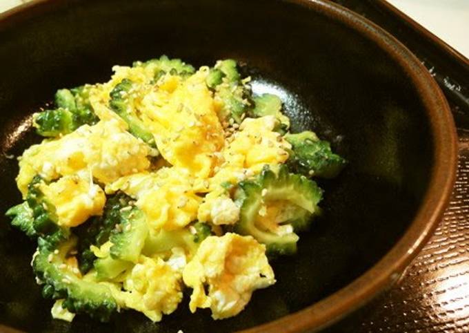 fluffy-stir-fried-bitter-melon-and-eggs-recipe-by-cookpad-japan-cookpad