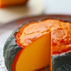 A picture of Whole Kabocha Squash Baked Cheesecake.