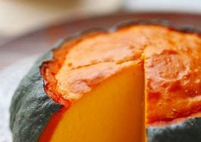 Whole Kabocha Squash Baked Cheesecake