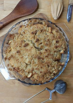 Une photo de 🍎 Crumble aux pommes (sans gluten & sans lactose))